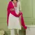 Off white color rich girlie looks silk fabric embroidered readymade partywear suit for girl