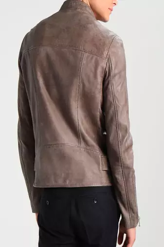 men's genuine lambskin leather biker jacket classic moto zip style exclusive elite