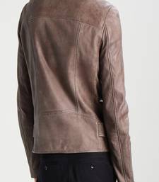 men's genuine lambskin leather jacket leather motorcycle biker racer style jacket-cl-m117