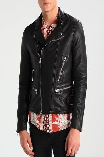 men's genuine lambskin leather biker jacket classic moto zip style exclusive select