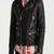 Men's genuine lambskin leather jacket leather motorcycle biker racer style jacket-cl-m118