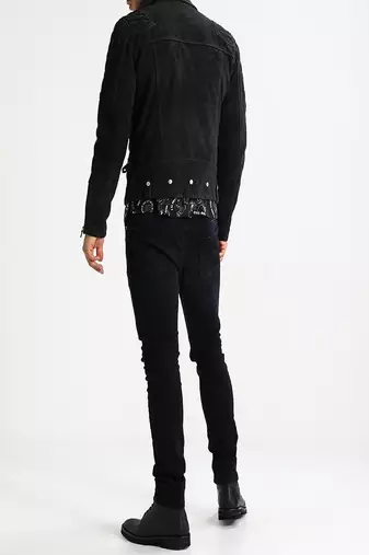 men's genuine lambskin leather biker jacket classic moto zip style exclusive signature
