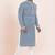 Blue/white rayon with sequenc embroidery premium designer festive wear kurta pyjama set