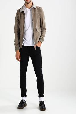 men's genuine lambskin leather biker jacket classic moto zip style exclusive unique 1