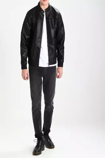 men's genuine lambskin leather biker jacket classic moto zip style exclusive special