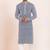 Navy blue/white rayon with sequenc embroidery premium designer festive wear kurta pyjama set