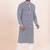 Navy blue/white rayon with sequenc embroidery premium designer festive wear kurta pyjama set