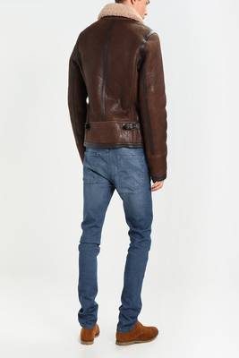 men's genuine lambskin leather biker jacket classic moto zip style exclusive original 2