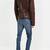 Men's genuine lambskin leather jacket leather motorcycle biker racer style jacket-cl-m124