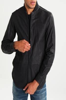 men's black lambskin leather jacket classic zip up style premium special 1