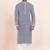 Navy blue/white rayon with sequenc embroidery premium designer festive wear kurta pyjama set