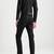 Men's black genuine lambskin leather jacket modern fashion outfit leather jacket-l126