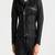 Men's black genuine lambskin leather jacket modern fashion outfit leather jacket-l126