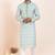 Light Green coton with croset work premium designer festive wear kurta pyjama set