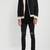 Men's black genuine lambskin leather jacket modern fashion outfit leather jacket-l127