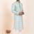 Light Green coton with croset work premium designer festive wear kurta pyjama set