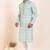 Light Green coton with croset work premium designer festive wear kurta pyjama set
