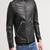 Men's black genuine lambskin leather jacket modern fashion outfit leather jacket-l128
