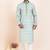 Light Green coton with croset work premium designer festive wear kurta pyjama set