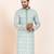 Light Green coton with croset work premium designer festive wear kurta pyjama set