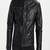 Men's black genuine lambskin leather jacket modern fashion outfit leather jacket-l131