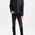 Men's black genuine lambskin leather jacket modern fashion outfit leather jacket-l131