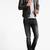 Men's grey genuine lambskin leather jacket modern fashion outfit leather jacket-l133