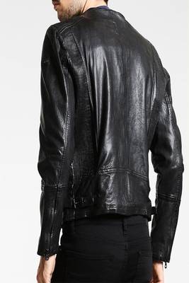 men's black lambskin leather jacket classic zip up style premium ultimate 2