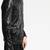 Men's black genuine lambskin leather jacket modern fashion outfit leather jacket-l134