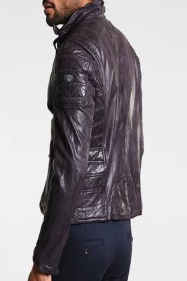 men's genuine lambskin leather biker jacket classic moto zip style exclusive high quality 2
