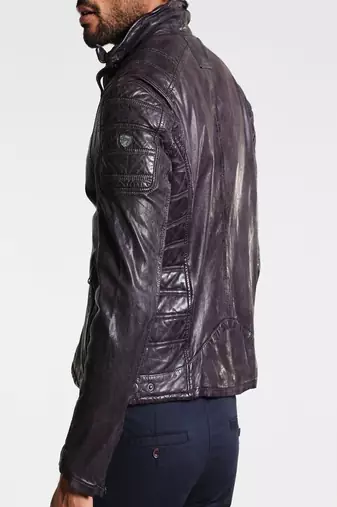 men's genuine lambskin leather biker jacket classic moto zip style exclusive high quality