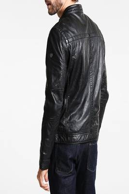 men's genuine lambskin leather biker jacket classic moto zip style exclusive fine 2