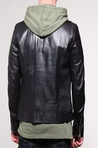 men's genuine lambskin leather biker jacket classic moto zip style exclusive pro