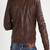 Men's genuine lambskin leather jacket leather motorcycle biker racer style jacket-cl-m139