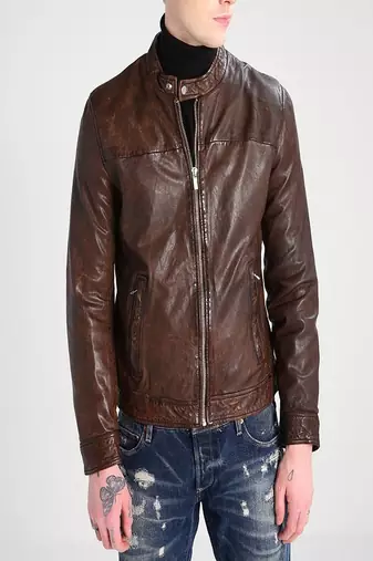 men's genuine lambskin leather biker jacket classic moto zip style exclusive ultimate