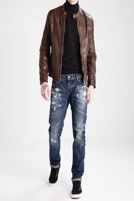 men's genuine lambskin leather biker jacket classic moto zip style exclusive ultimate 3