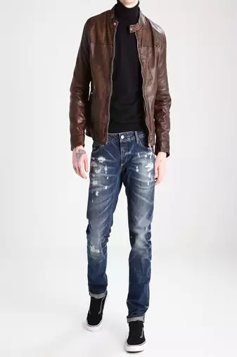men's genuine lambskin leather biker jacket classic moto zip style exclusive ultimate
