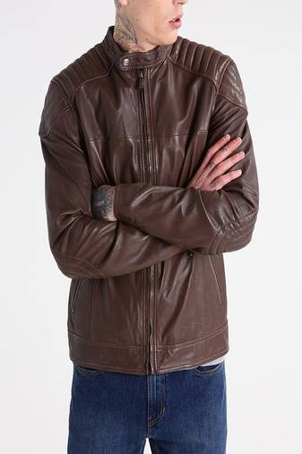 men's genuine lambskin leather biker jacket classic moto zip style exclusive advanced