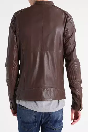 men's genuine lambskin leather biker jacket classic moto zip style exclusive advanced