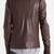 Men's genuine lambskin leather jacket leather motorcycle biker racer style jacket-cl-m140