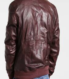 Men's genuine lambskin leather jacket leather motorcycle biker racer style jacket-cl-m141