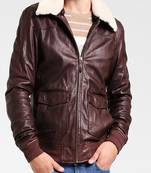 Men's genuine lambskin leather jacket leather motorcycle biker racer style jacket-cl-m141