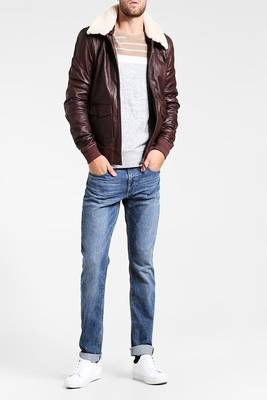 men's genuine lambskin leather biker jacket classic moto zip style exclusive featured 3