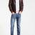 Men's genuine lambskin leather jacket leather motorcycle biker racer style jacket-cl-m141
