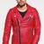 Men's genuine lambskin leather jacket leather motorcycle biker racer style jacket-cl-m146