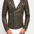 Men's genuine lambskin leather jacket leather motorcycle biker racer style jacket-cl-m147