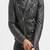 Men's genuine lambskin leather jacket leather motorcycle biker racer style jacket-cl-m148