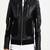 Men's genuine lambskin leather jacket leather motorcycle biker racer style jacket-cl-m149