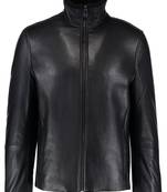 Men's genuine lambskin leather jacket leather motorcycle biker racer style jacket-cl-m150