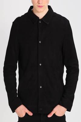 men's genuine suede leather biker jacket classic moto zip style 1